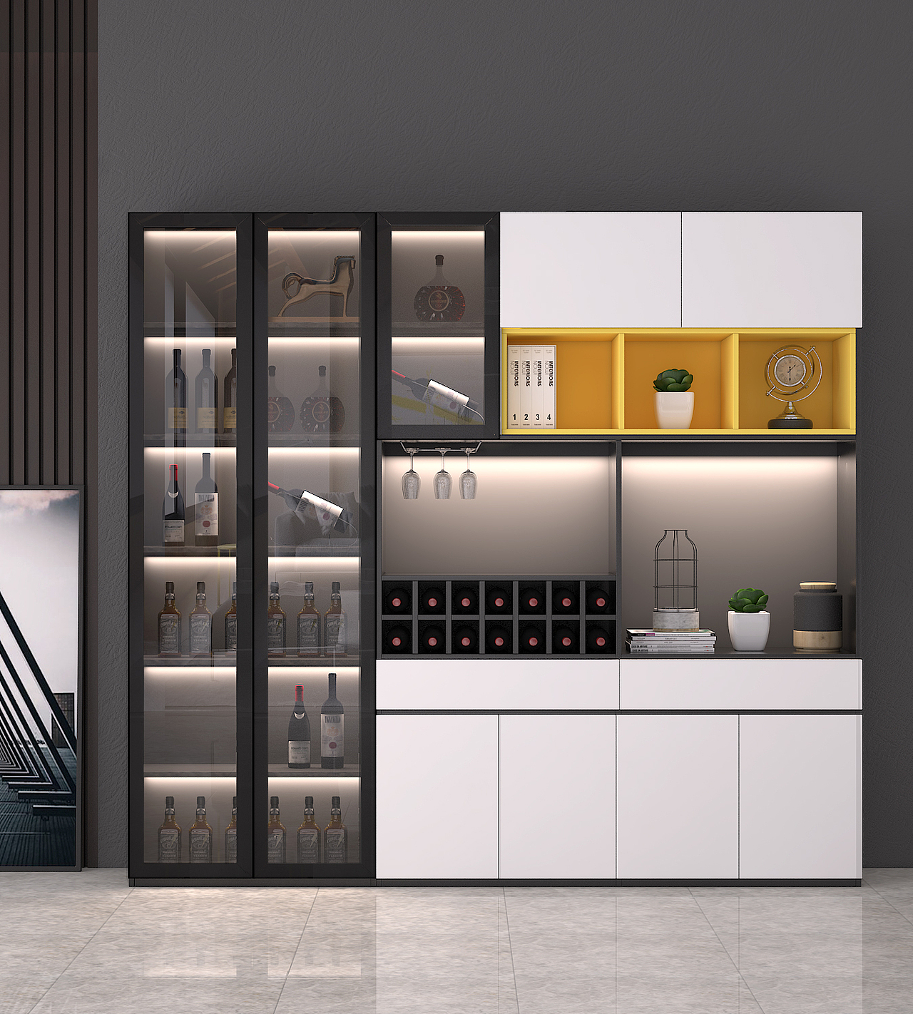 酒柜（图ZMjE4NTYzNTYw） - 生活用品 - 站酷设计师123r木头人原创素材 - 站酷ZCOOL