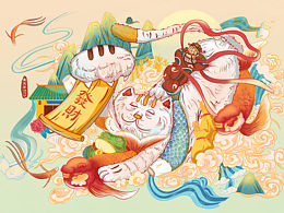 國潮插畫 |財源滾滾