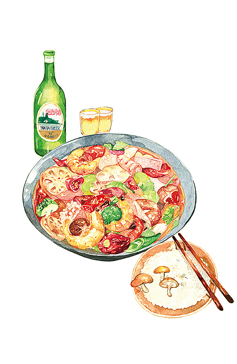 【水彩】美食—麻辣香锅（图ZMTg5NTA0NDQ=） - 商业插画 - 站酷设计师冯淼原创素材 - 站酷ZCOOL