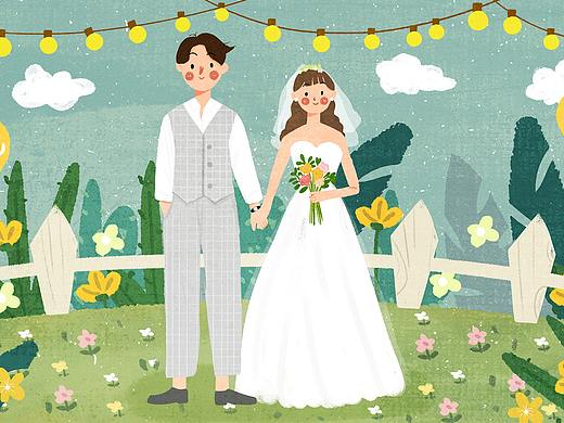 婚礼插画作品集