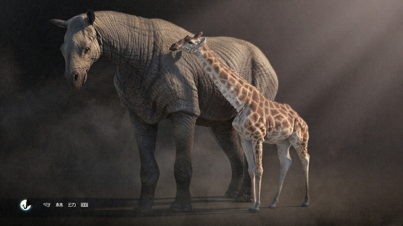 CG古生物复原 巨犀 附动画测试