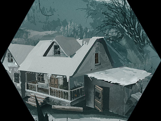 废弃房屋系列（个人主页-ZNjkxODczNzI=） - 游戏原画 - 站酷设计师小八777原创素材 - 站酷ZCOOL