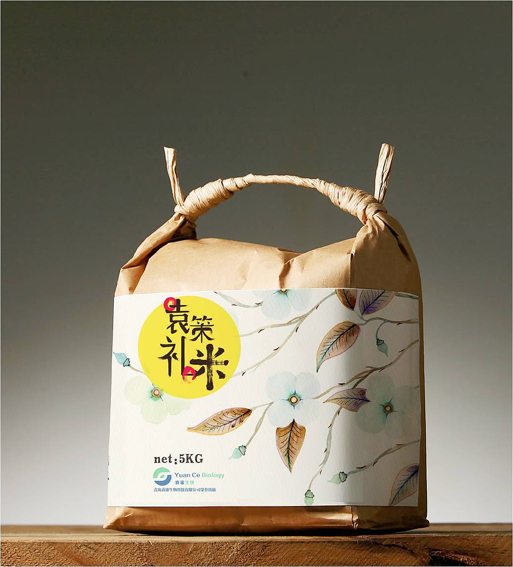 大米包装 大米粥 主食 大米手绘包装大米包装袋设计