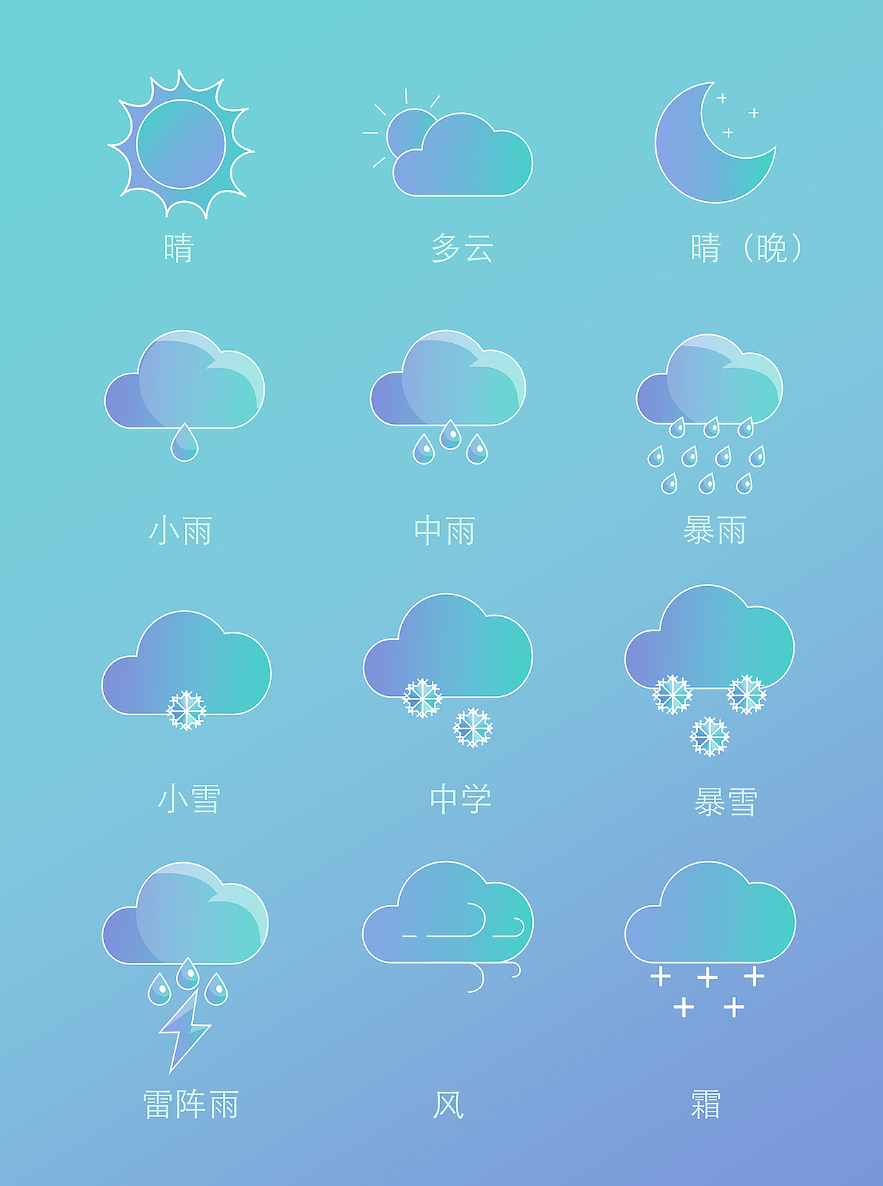 天气控件（图ZMTg4NDE1MTM2） - 图标 - 站酷设计师蛋黄派里有蛋黄原创素材 - 站酷ZCOOL