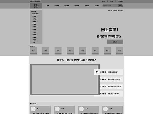人才培训网原型图