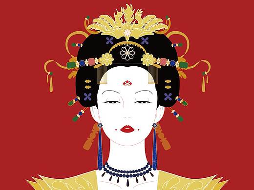 osm天猫官方旗舰店母亲节礼盒插画设计和会员页面头部