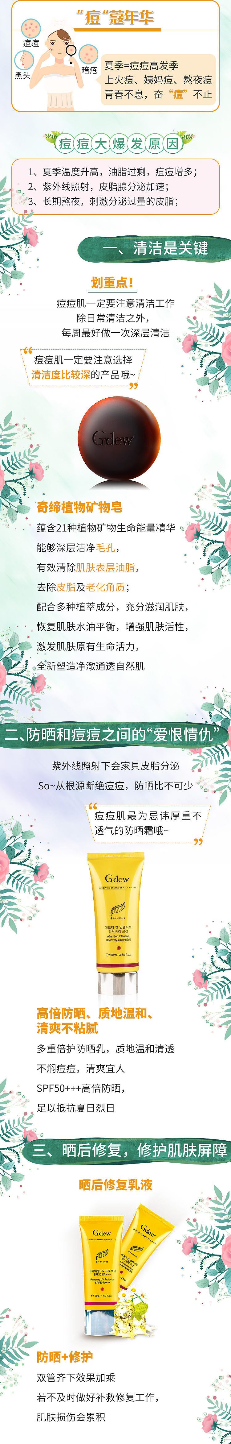 夏日肌肤三大问题，请对“脸”入座（图ZMjEyNTE0NDQw） - 宣传物料 - 站酷设计师琪姐的饭米粒原创素材 - 站酷ZCOOL