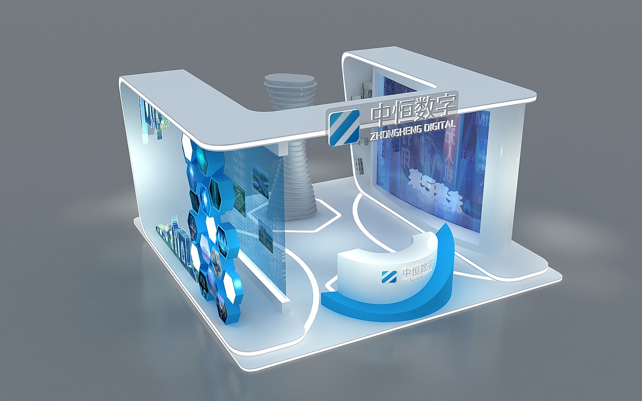 科技建筑展台（图ZMTc0ODk5NzA0） - 其他三维 - 站酷设计师艺汇设计原创素材 - 站酷ZCOOL
