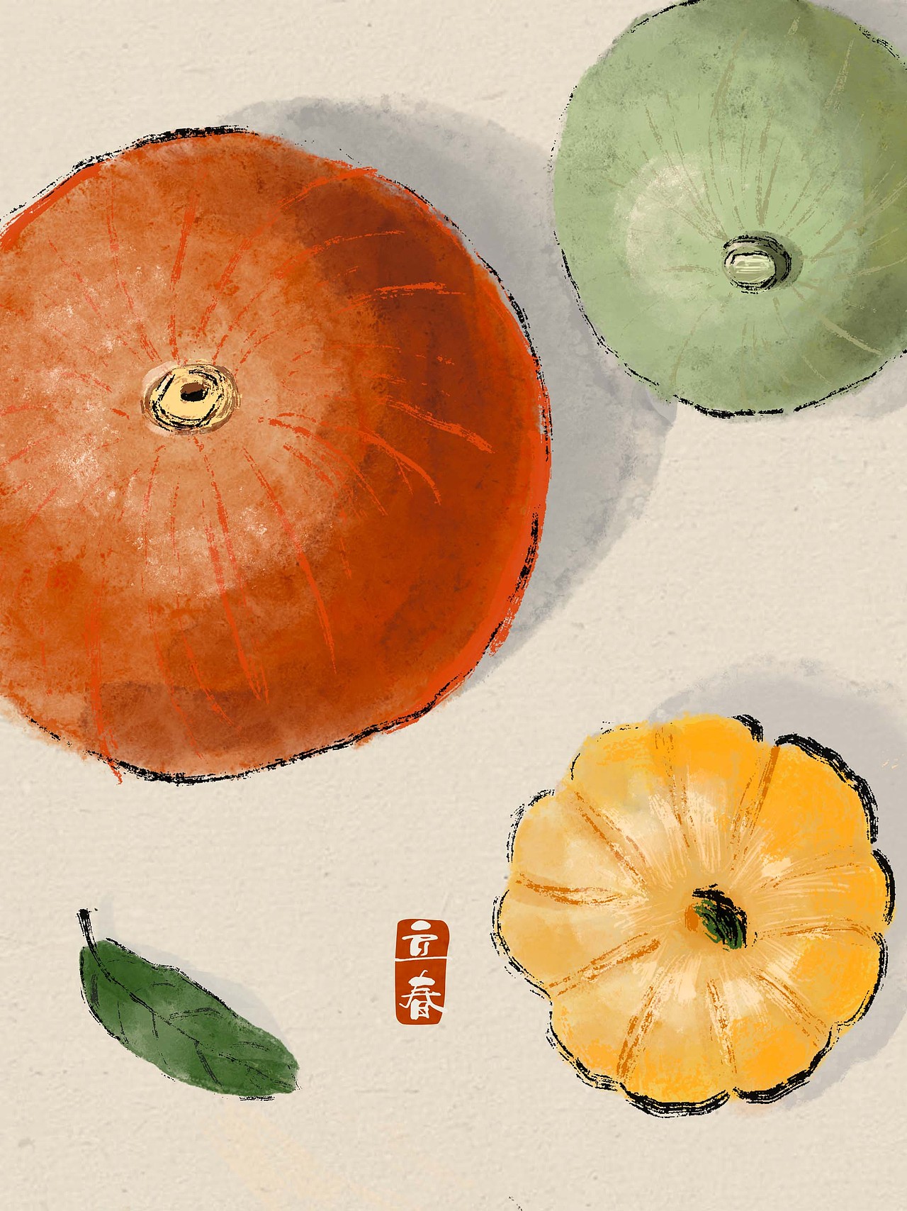 二十四节气中国风插画(完整版)