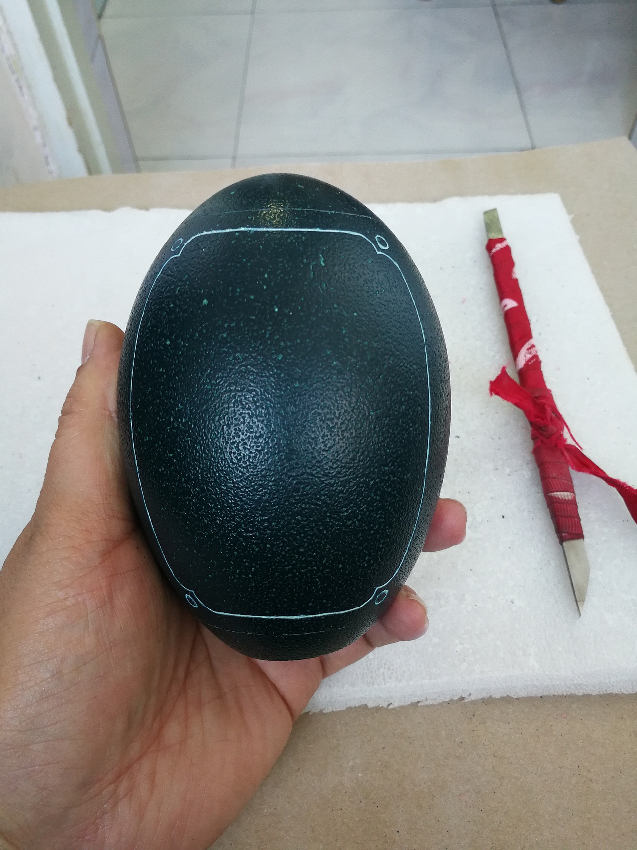 鸸鹋蛋雕生肖全家福