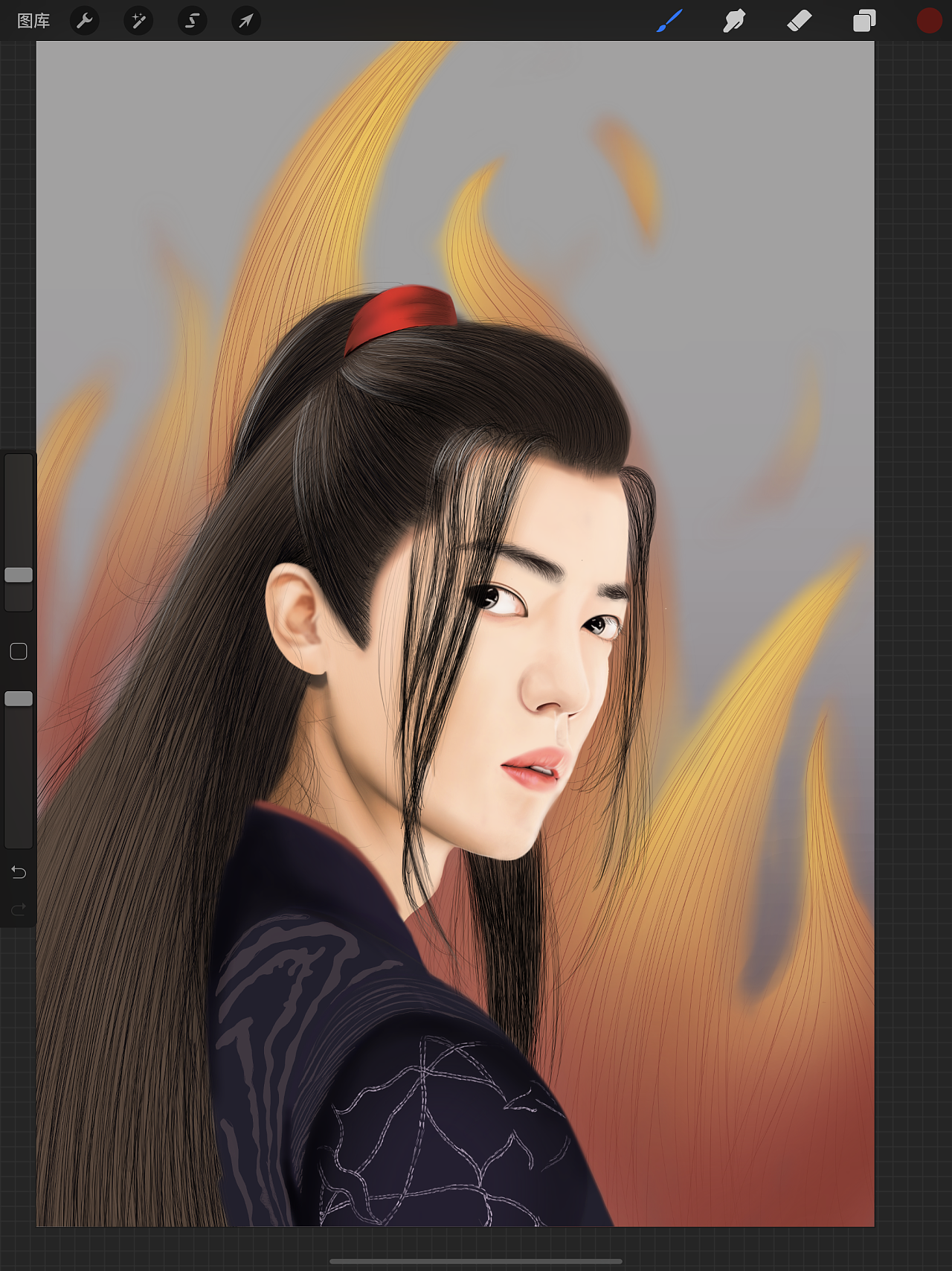 手绘肖战版魏无羡