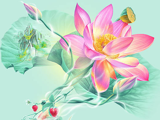 十月稻田国风系列详情页