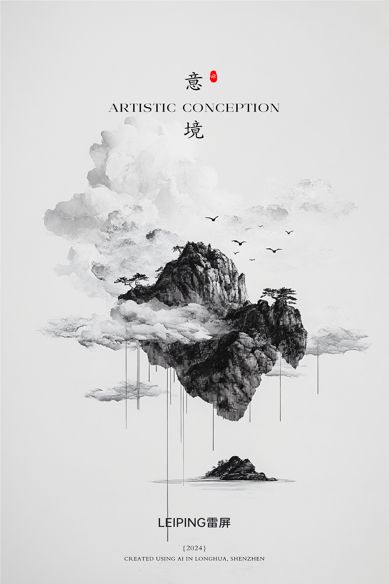 意境水墨｜中国风（图ZMzc5NjA1ODMy） - 海报 - 站酷设计师雷屏原创素材 - 站酷ZCOOL