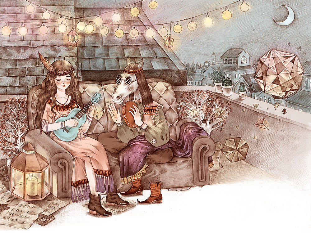 近年小稿（图ZMzg3ODE2MzY=） - 商业插画 - 站酷设计师画画的lulu原创素材 - 站酷ZCOOL