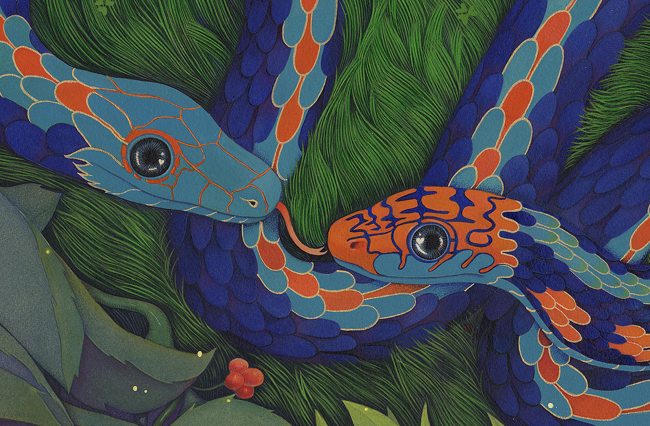 丛林蜜语（图ZMjY4NTc5MTgw） - 绘画 - 站酷设计师杨燕art原创素材 - 站酷ZCOOL