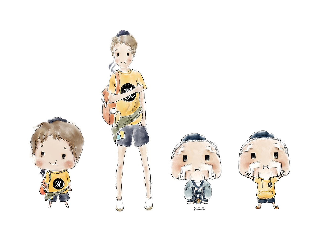 孔丘丘形象设计概念图