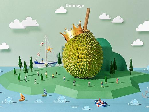 汇八达猫山榴莲 X UNIMAGE联合制图