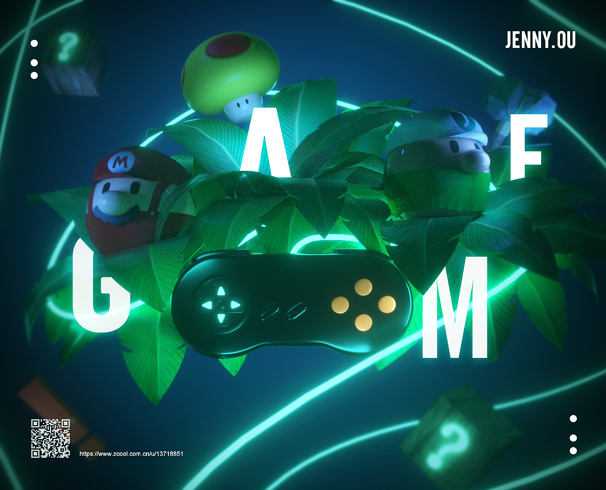 #个人设计练习#~GAME~c4d设计~（图ZMTk4NTc1MzQ4） - 其他 - 站酷设计师Jenny_小懿原创素材 - 站酷ZCOOL
