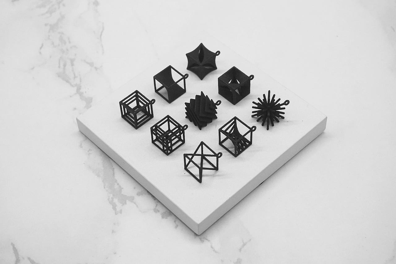 造么作品 | CUBE系列3D打印耳坠