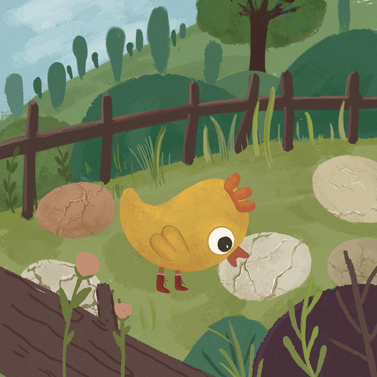 《土鸡的冒险》故事文本来源,创作的儿童绘本