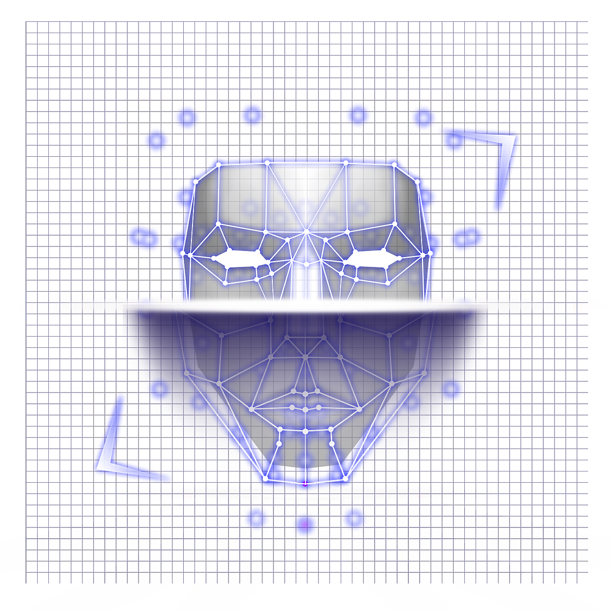 各种人脸扫描素材