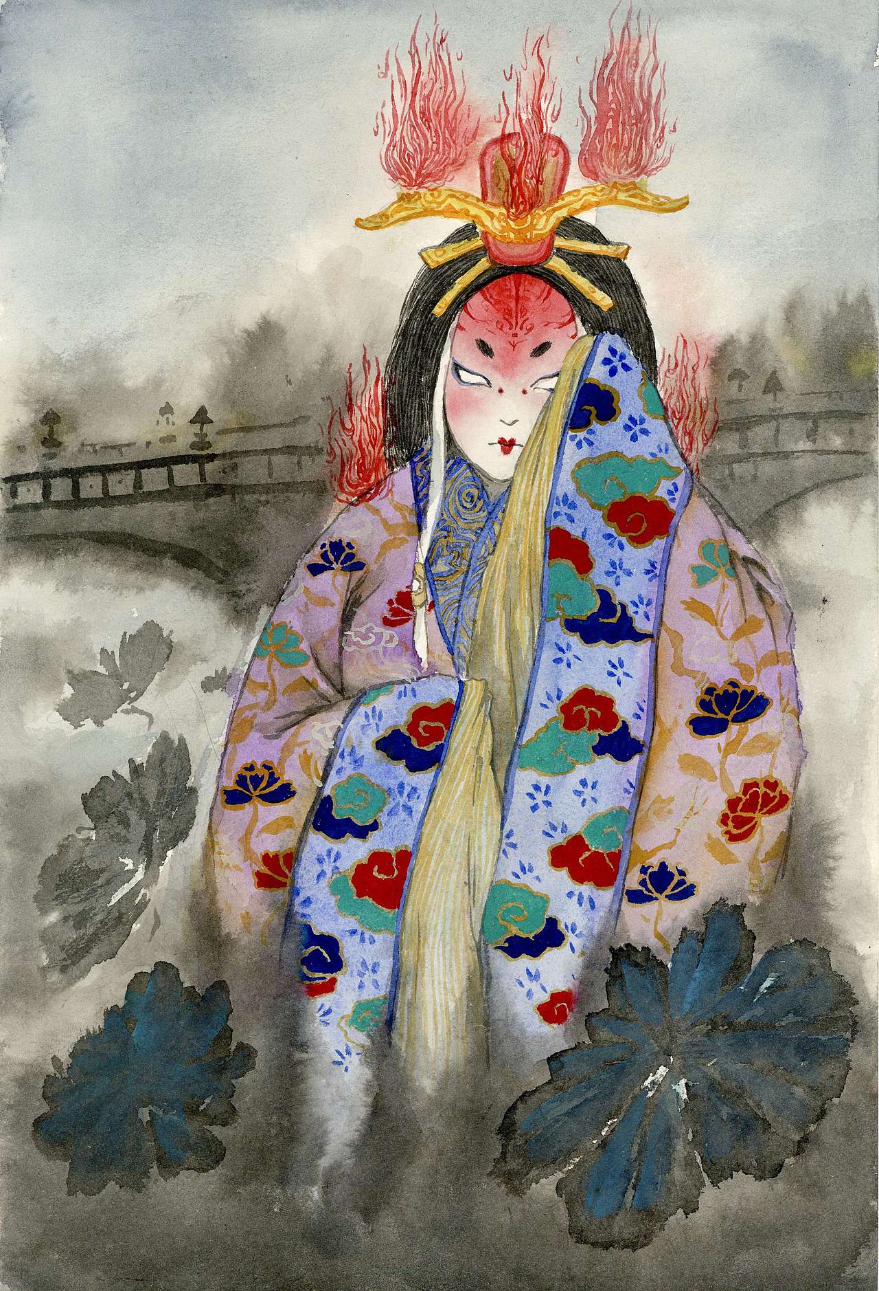 桥姬&nbsp;はしひめ br>桥姬是桥头女神,在日本被视为桥的保护神.