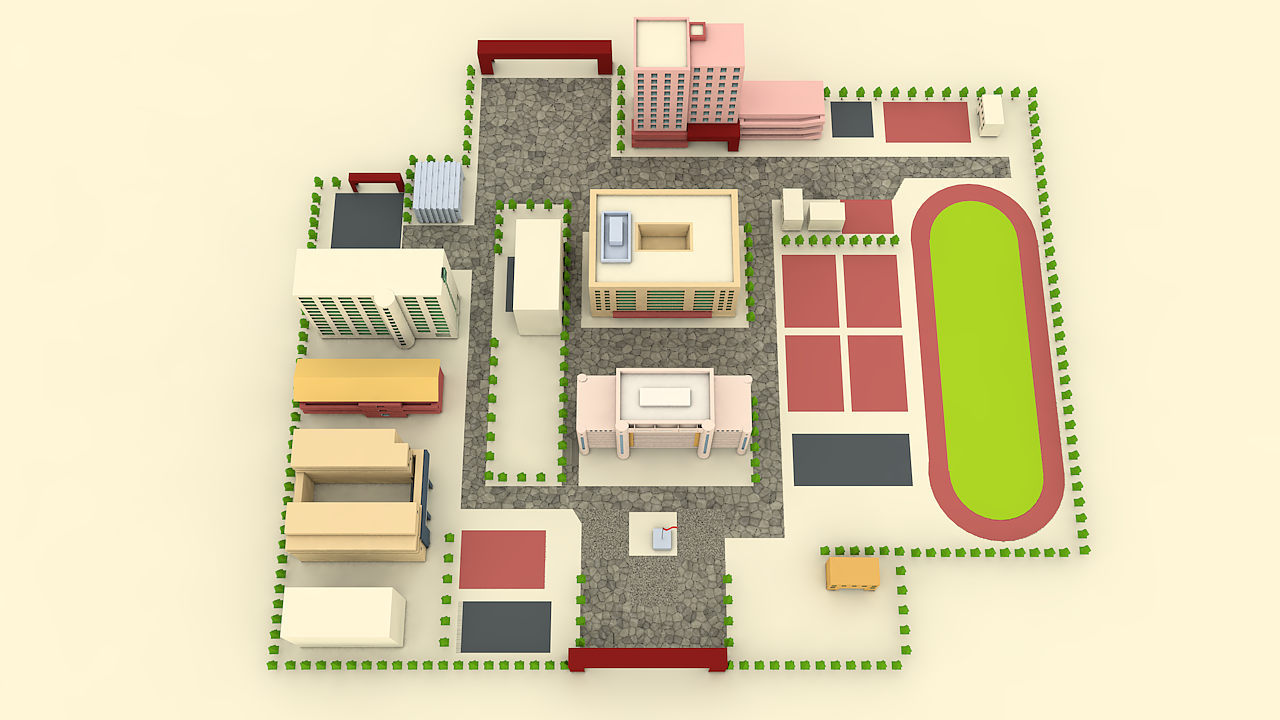 广东工业大学模型建筑（图ZMTU5ODI2MDc2） - 建筑/空间 - 站酷设计师saffron_原创素材 - 站酷ZCOOL