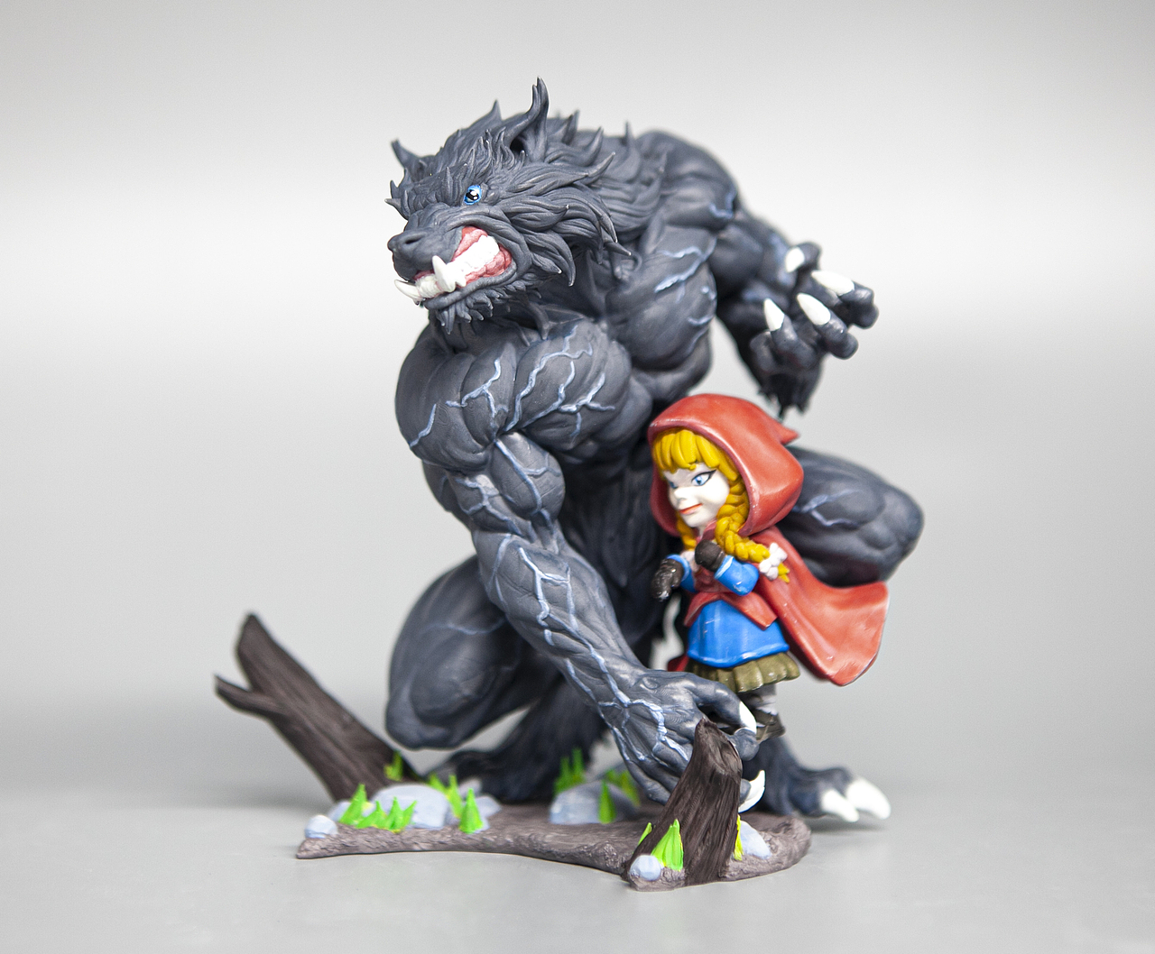 《小红帽》小雕塑，手工涂装（图ZMjQyMDk1MTIw） - 手办/模玩 - 站酷设计师三月雪婷原创素材 - 站酷ZCOOL