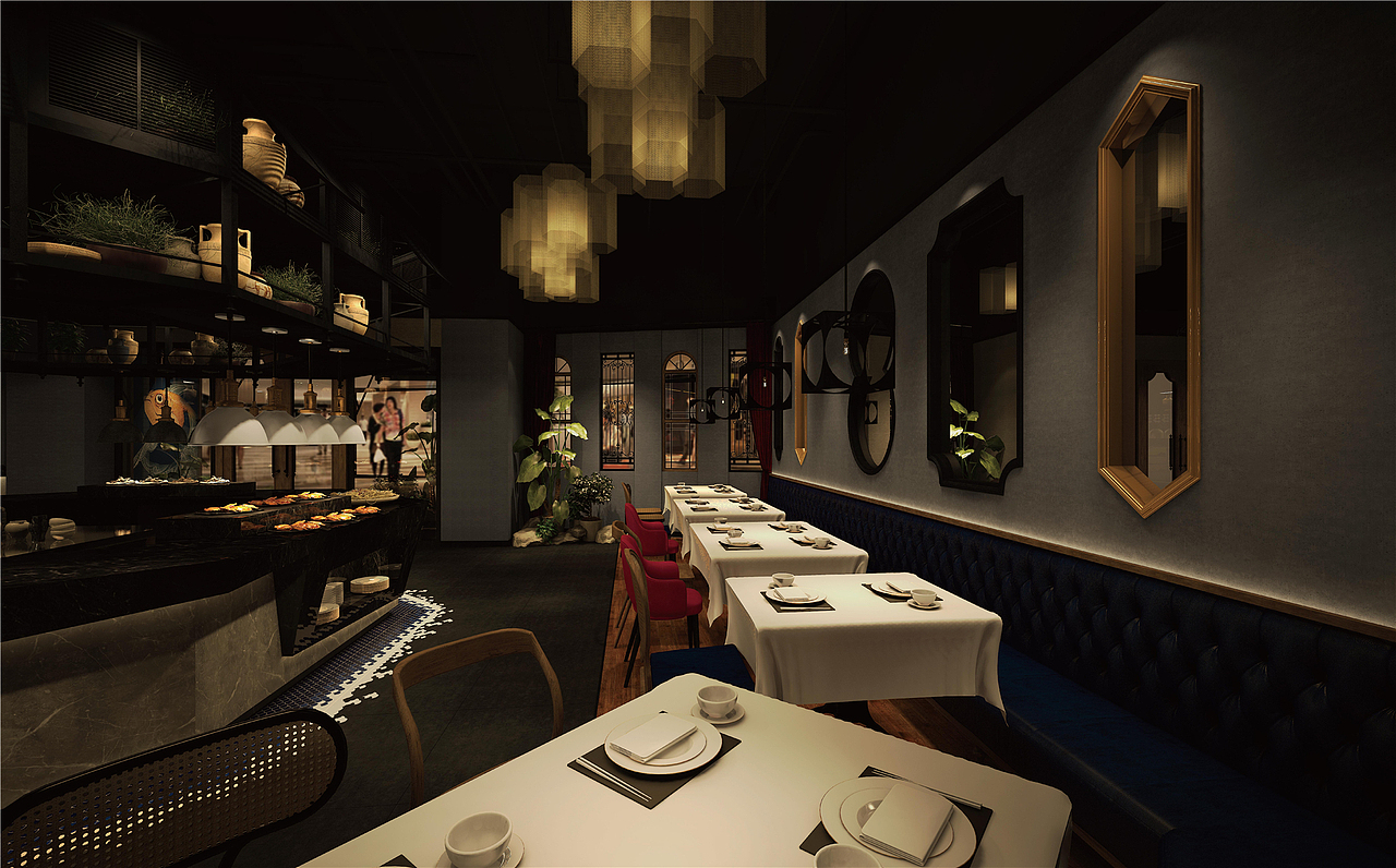 常熟德雷克海鲜自助餐厅设计