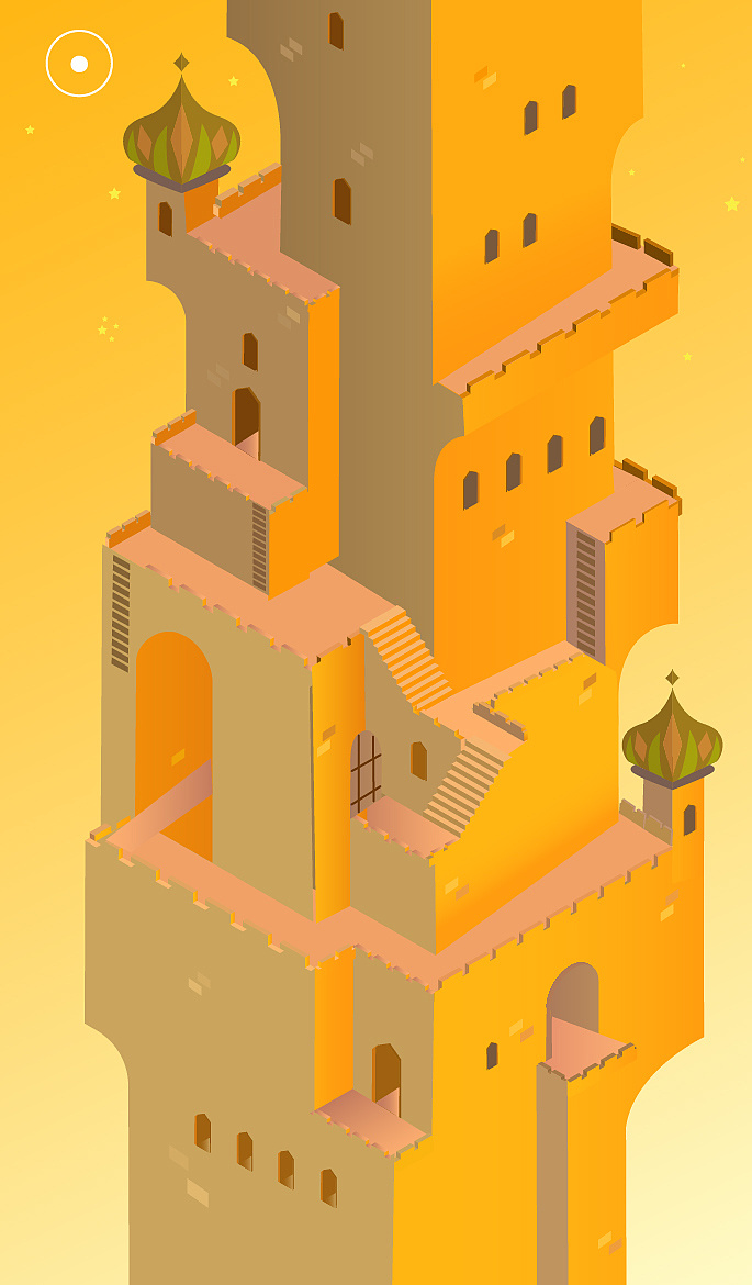 2.5d城堡插画