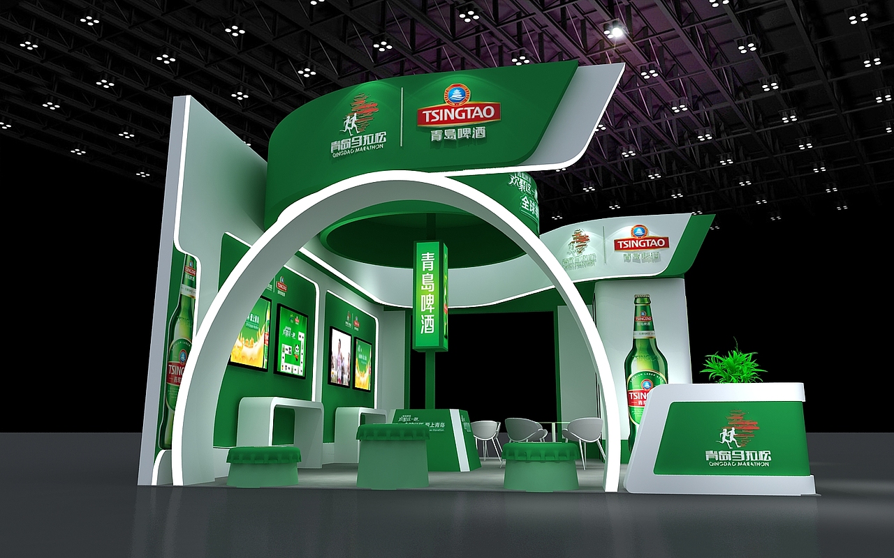 食品展，3d效果图设计