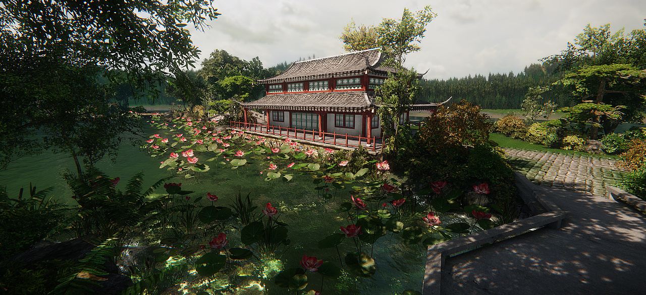 苏州园林（图ZMTYyOTM2NTI=） - 场景 - 站酷设计师高诺科技原创素材 - 站酷ZCOOL