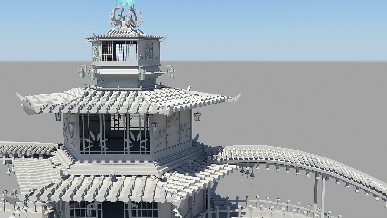 秦时明月 空山鸟语 雀阁 建模