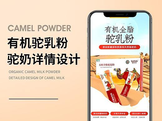 驼奶 奶粉健康有机食品养生详情设计