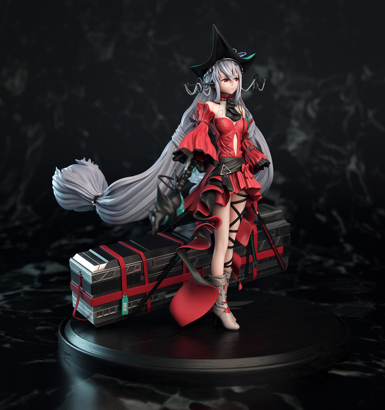 明日方舟浊心斯卡蒂手办