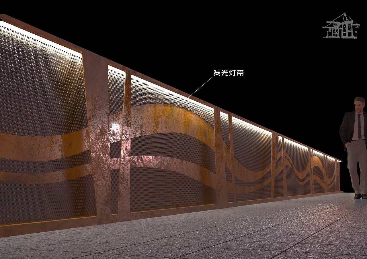 鱼珠港栏杆创意