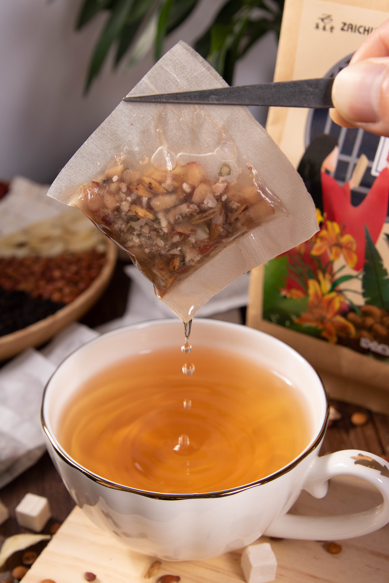 酸枣仁茯苓百合茶_z47802525-站酷zcool