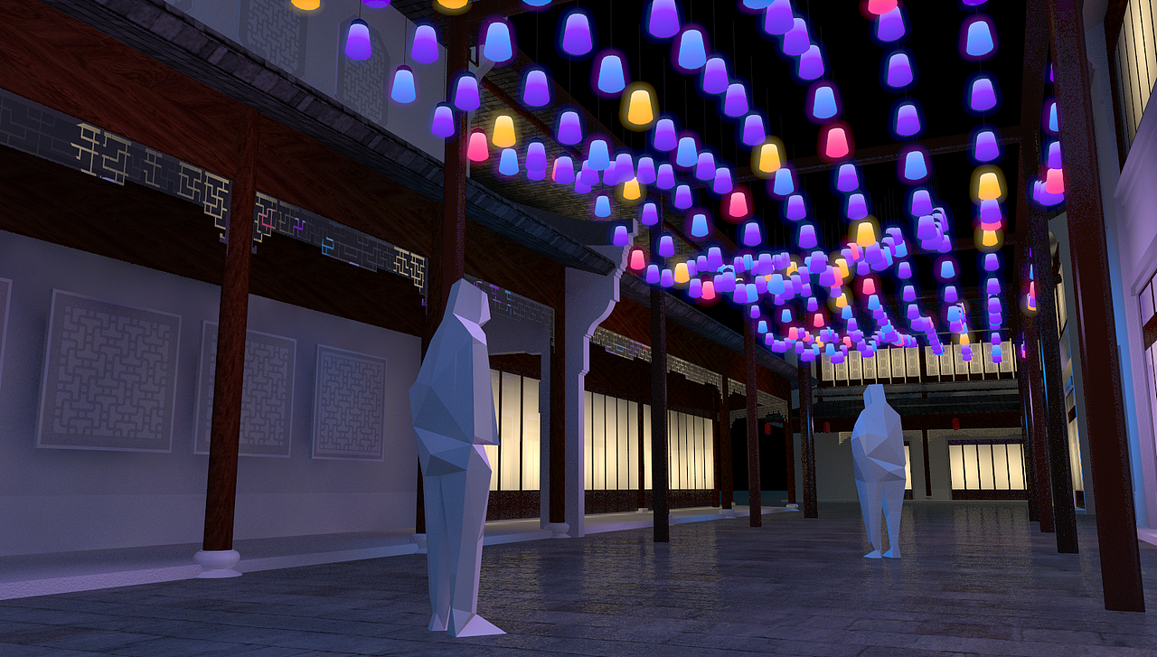 西塘越里灯光装置