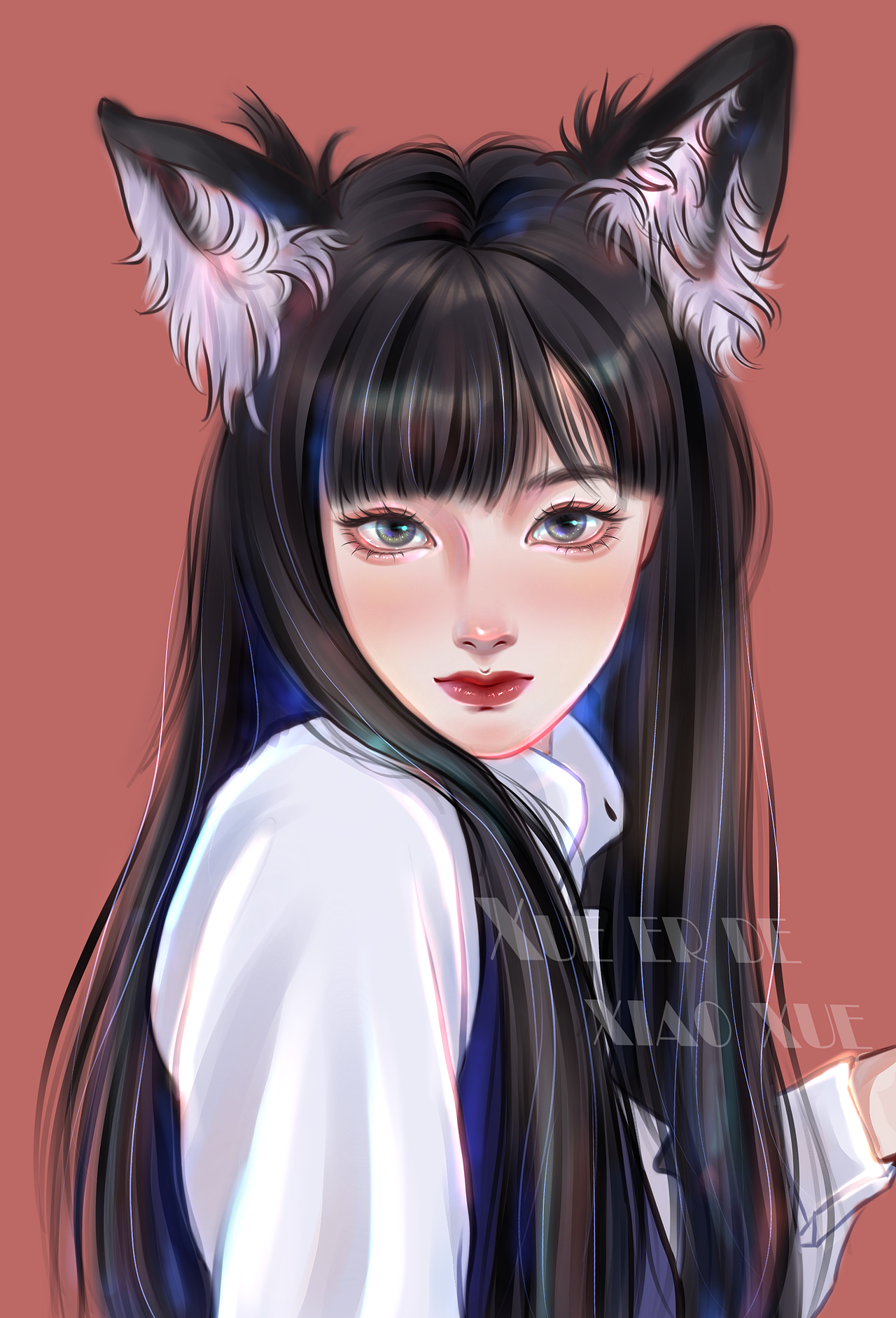 猫女|插画|创作习作|雪儿的小雪_原创作品-站酷(zcool)