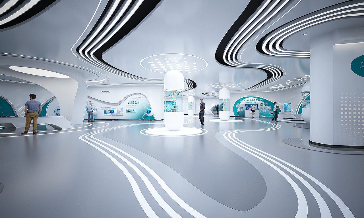生命科技 基因医疗展厅 元宇宙展厅 人工智能展厅|空间|展陈设计|盈美