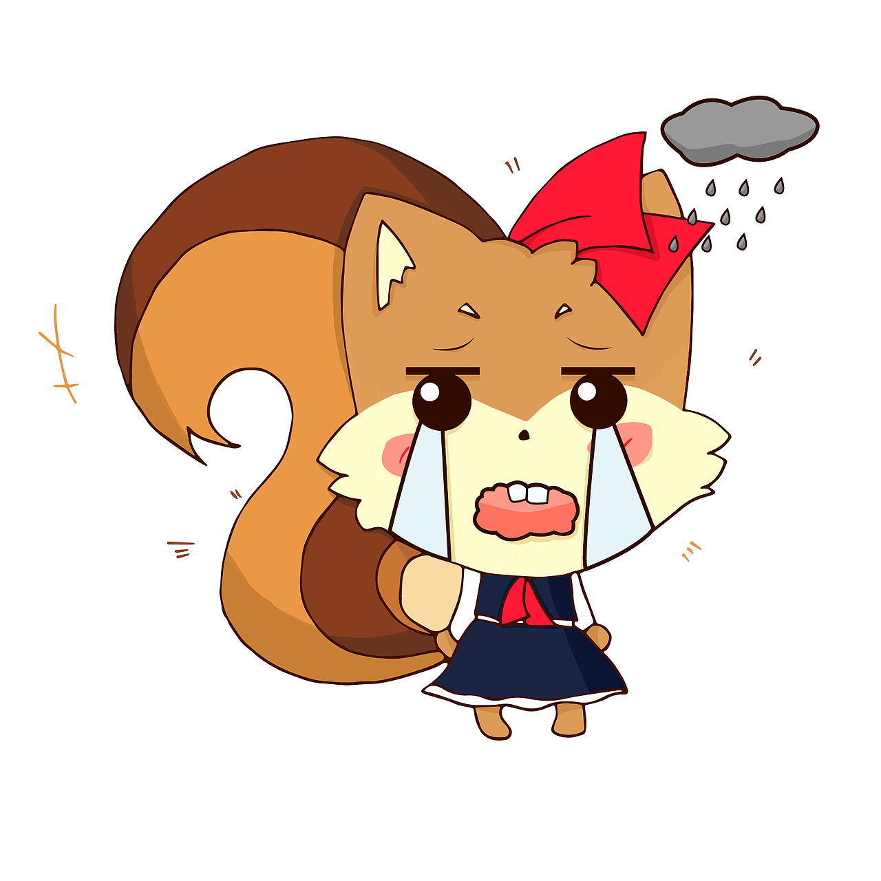 表情——"呜呜!&quot