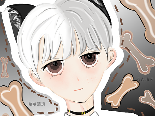 将可爱的猫猫狗狗画成有自己性格的人物