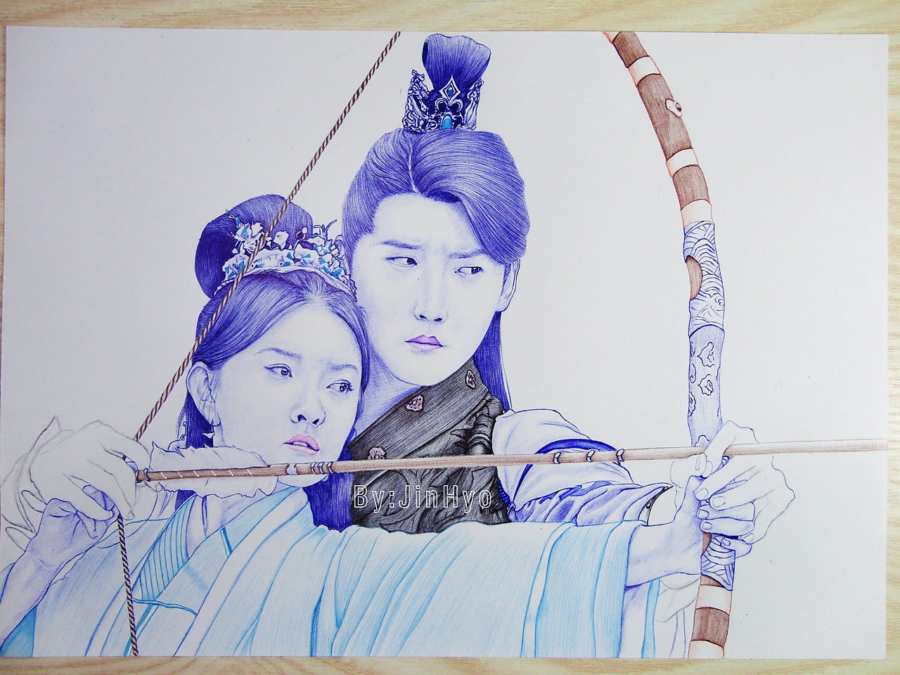 手绘《双世宠妃2》梁洁邢昭林