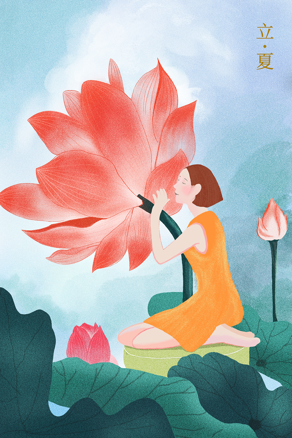季节插画（图ZMTM2NjU3NzQ4） - 商业插画 - 站酷设计师阿瑜是个好女孩原创素材 - 站酷ZCOOL