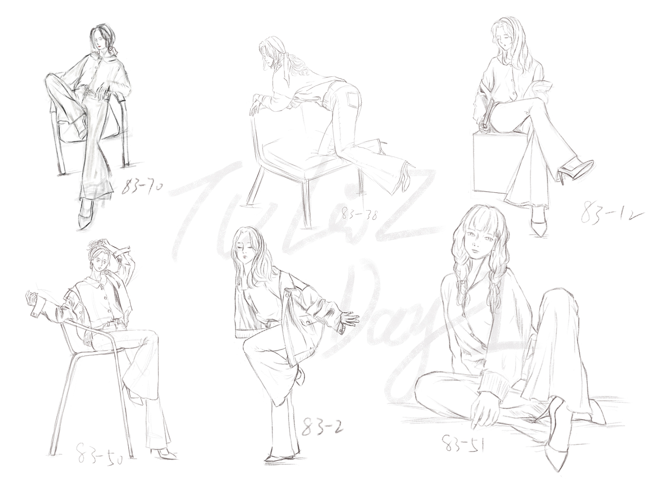 #速写60天挑战#day1 @速写班长