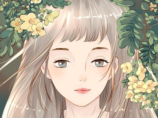 花和女孩