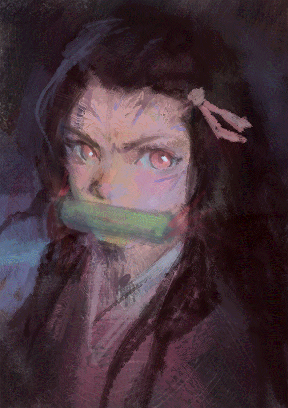 祢豆子妹妹（图ZMjc4MjU0NTQ4） - 游戏原画 - 站酷设计师ZEROZENG原创素材 - 站酷ZCOOL