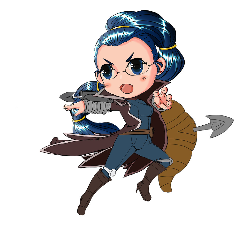 英雄联盟q版英雄薇恩vn内个啥上色过程