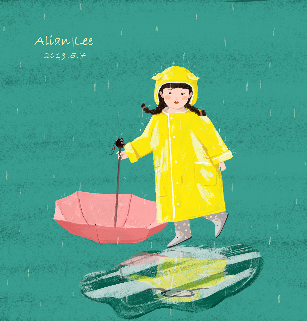 儿童男女时尚宝宝防水轻薄分体雨衣可爱卡通3D立体雨披雨具不含税-阿里巴巴