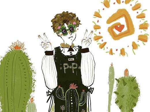 绿植店海报（个人主页-ZNTU2ODY3MjQ=） - 商业插画 - 站酷设计师箹城原创素材 - 站酷ZCOOL